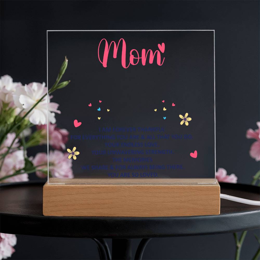 Keepsake Acrylic Bundle - Mom, I am forever thankful